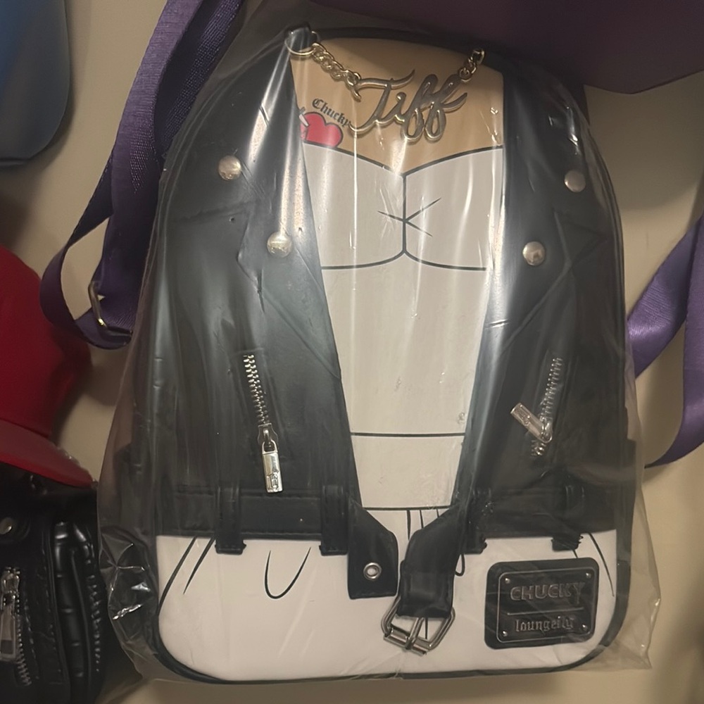 Loungefly Black and White Modern Backpack